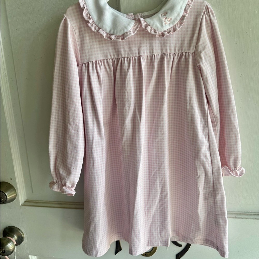 Adorable Pink Checkered Kids Blouse